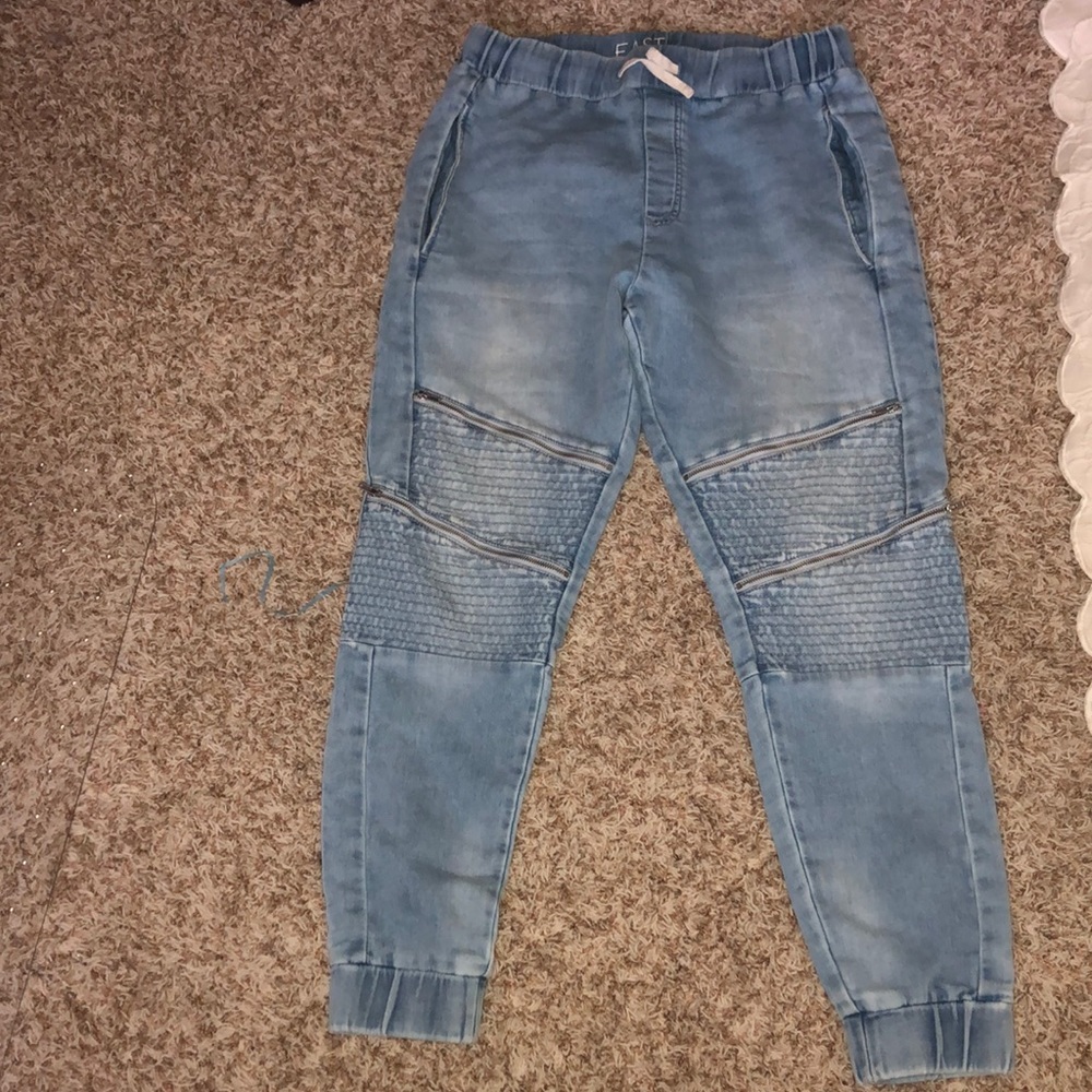 STRETCHY JEAN JOGGERS